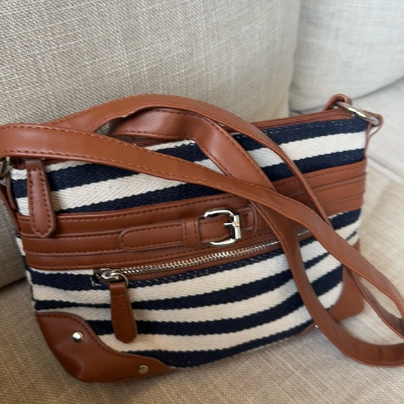 Handbags - Nautical striped crossbody bag